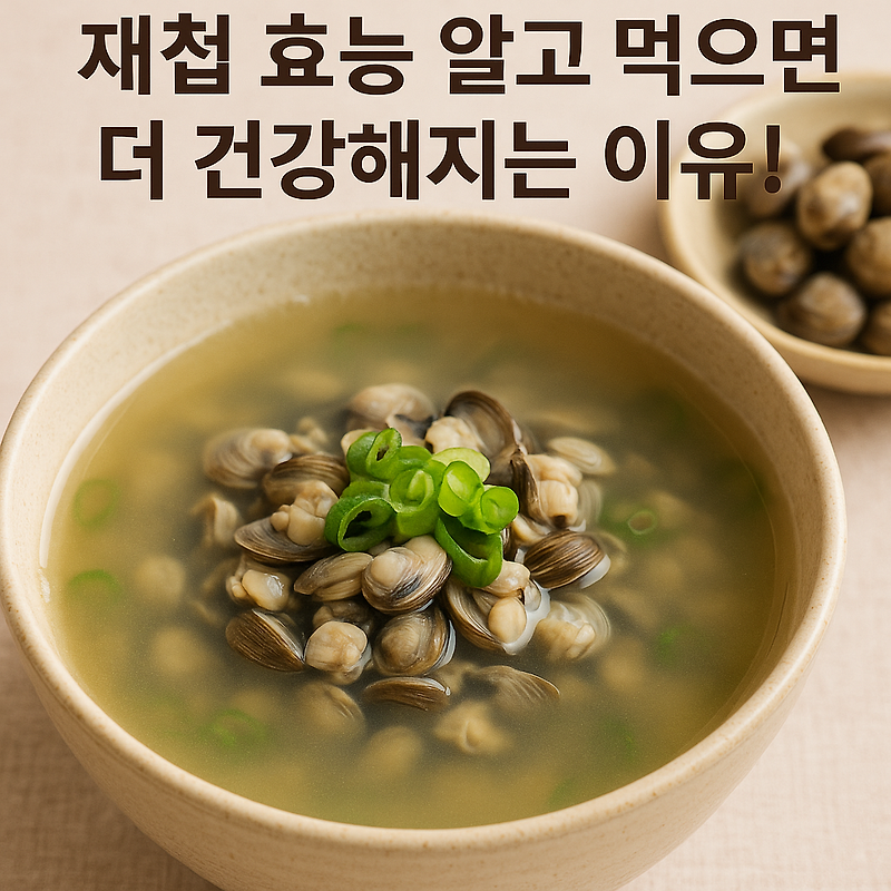 재첩 효능 알고 먹으면 더 건강해지는 이유! 자연이 준 건강 슈퍼푸드 🍲💪