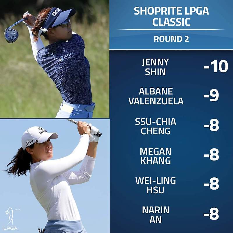 2024년 LPGA 투어 숍라이트 클래식 2라운드 <b>신지은</b> 단독 <b>선두</b>