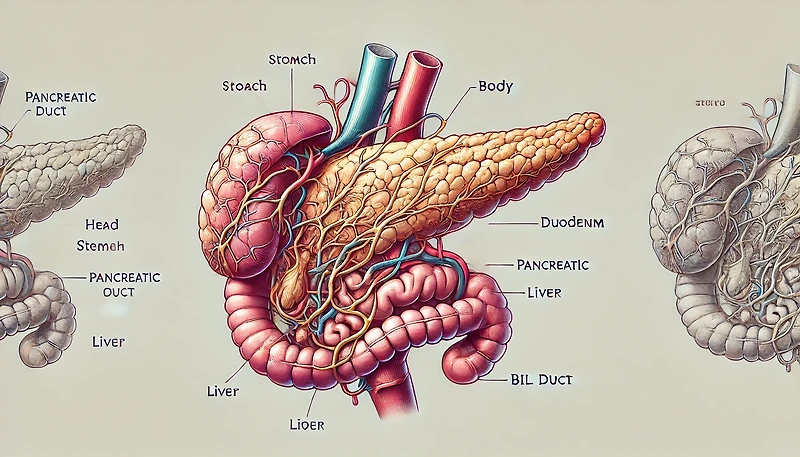 췌장(pancreas)의 위치, 기능, 효소 및 관련 소화 장애