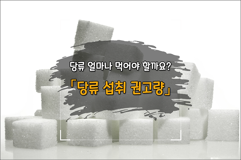 설탕 당류 얼마나 먹어야할까요?