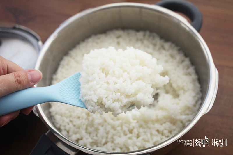 압력밥솥 밥하기 정말 쉬워요!