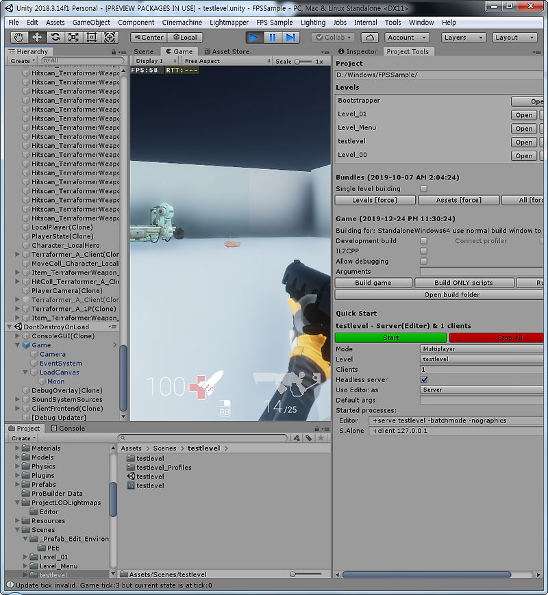 Build the Dream! :: 008-Repeat Unity FPS Sample - Bootstrapper - 01