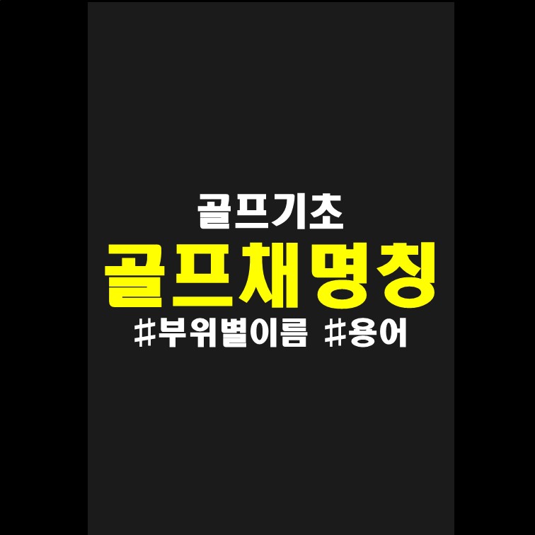 [골프 기초] 골프채 종류와 용도 (이름, 부위별 명칭 선택 요령) : 초보자 골프채 고르는 방법