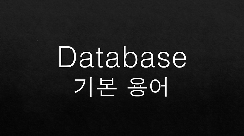 [Database] 데이터베이스 기본 용어 정리 :: 코딩 공부 일지