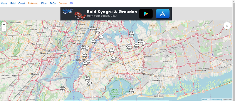 [포켓몬고] 포켓몬위치,좌표알려주는 포케맵(뉴욕,시드니 등)
