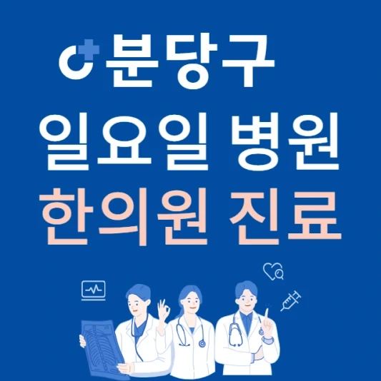 성남시 분당구 일요일 한의원 진료하는 곳 | 주말에 문 여는 분당구 24시간 한방병원 찾기