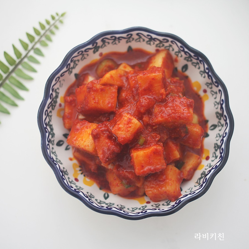 백종원 깍두기 맛있게 담는법, 레시피