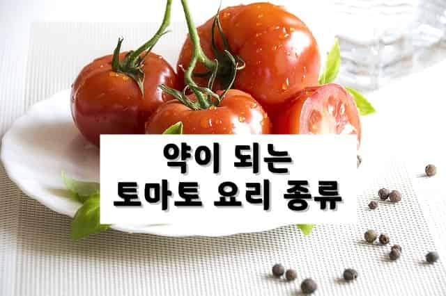 약이 되는 토마토 요리 종류 만드는 법 Best 4