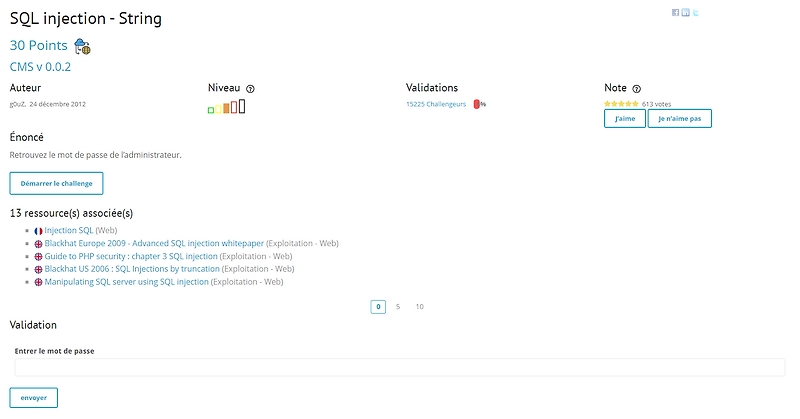 Web - Server | SQL injection - String
