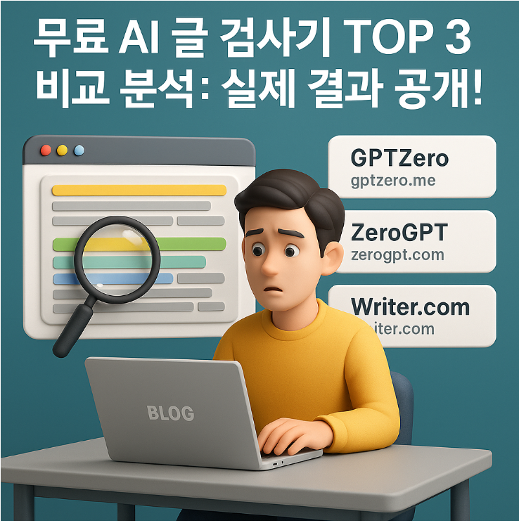 무료 AI 글 검사기 TOP 3 비교 분석: 실제 결과 공개!