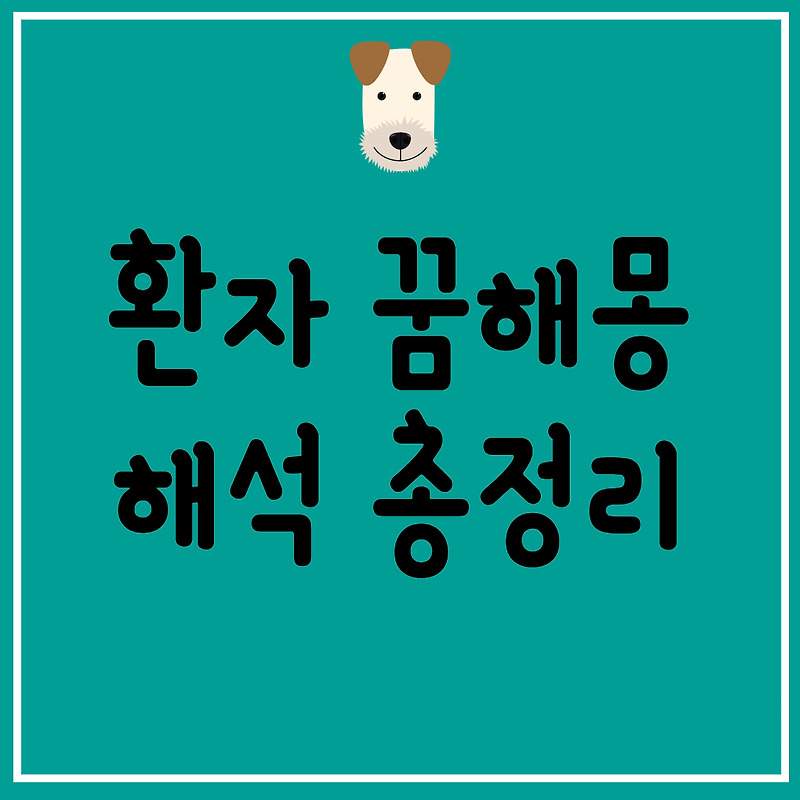 환자 꿈해몽 101가지 길몽 총정리