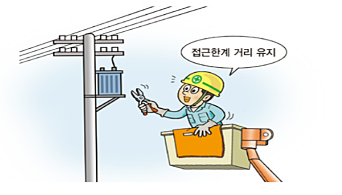 22. 충전전로 인근에서 차량 등의 작업 시 이격 거리