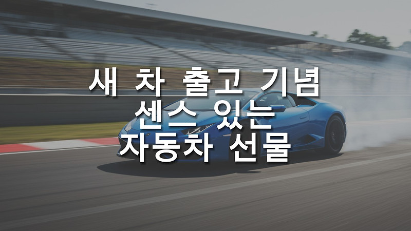 20대 남자친구 새 차 출고 기념 실용적이면서 센스 있는 자동차 선물 추천
