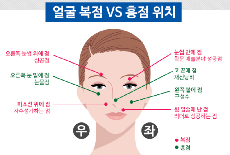 얼굴 점 관상 과학적으로 알아보기(Feat.야스오)