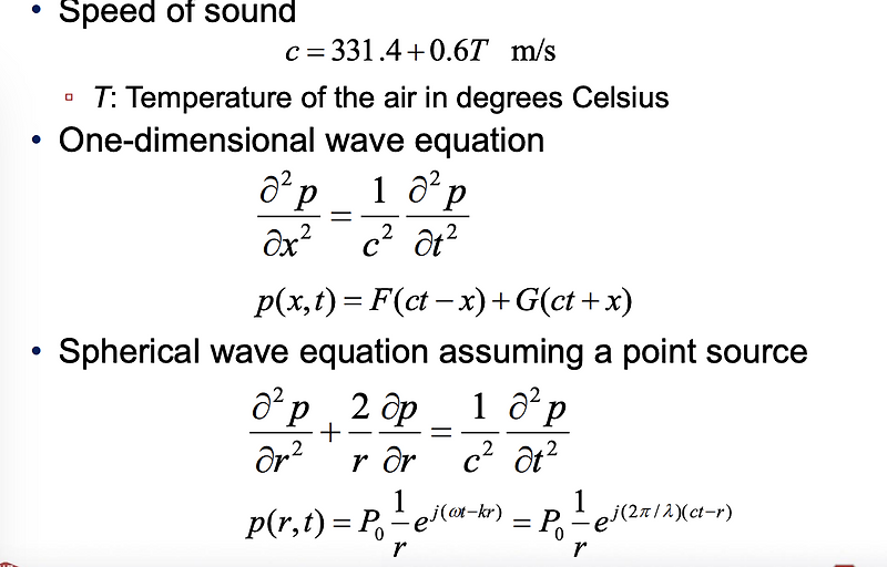[음성신호처리7] - sound wave and wave equation