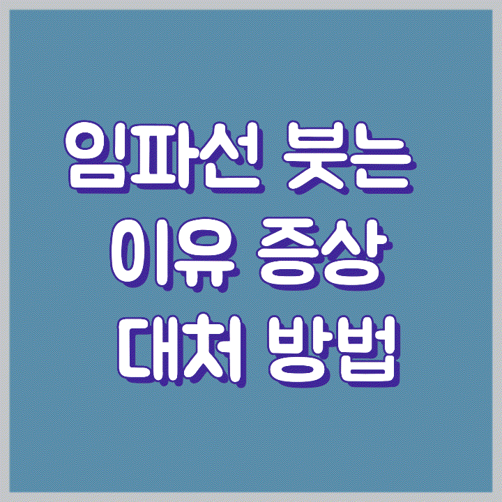 임파선 붓는 이유 증상 대처 방법