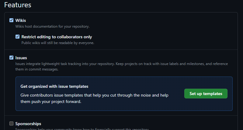 [github] issue template 작성하기