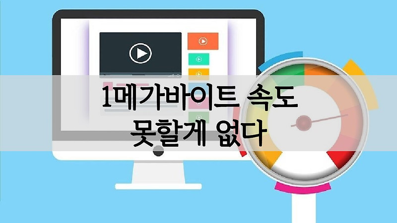 사실상 못할게 없는 1메가바이트 속도