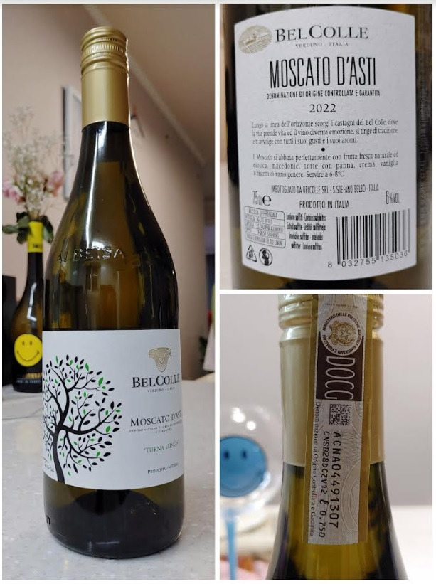 034) 벨 콜레 모스카토 다스티 Belcolle Moscato D'Asti 와인 후기