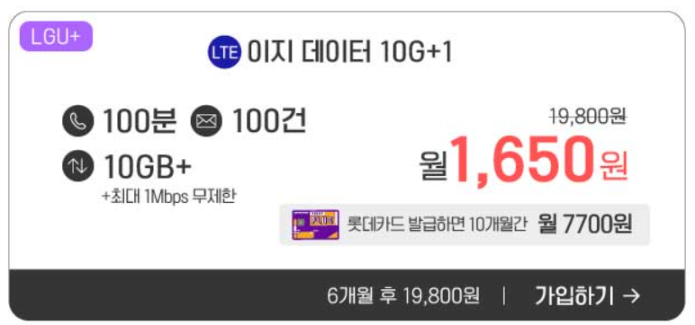 23년 12월 알뜰폰 요금제 12/1 추천