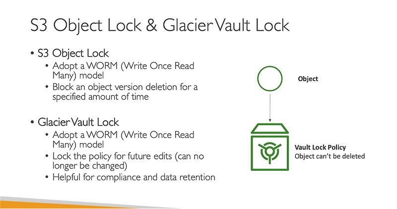 [AWS] AWS Glacier Valut Lock Policy와 Object Lock, 한 눈에 비교하기