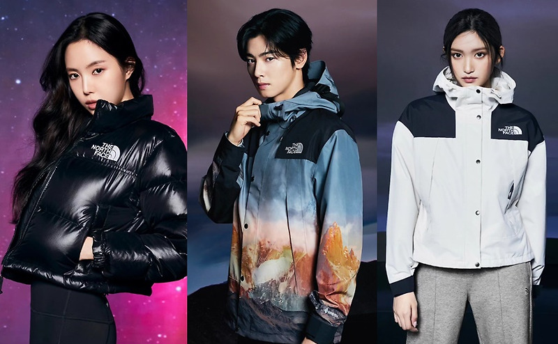 노스페이스 화이트라벨, 아웃도어 전소미&차은우&이서&손나은 2023F/W 화보 공개 [스타마케팅-패션] +모델프로필 관련앨범 최근작품
