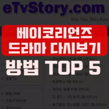 Top 5 베이코리언즈 드라마 다시보기 방법[✌새주소 즉.시.성.공.해]