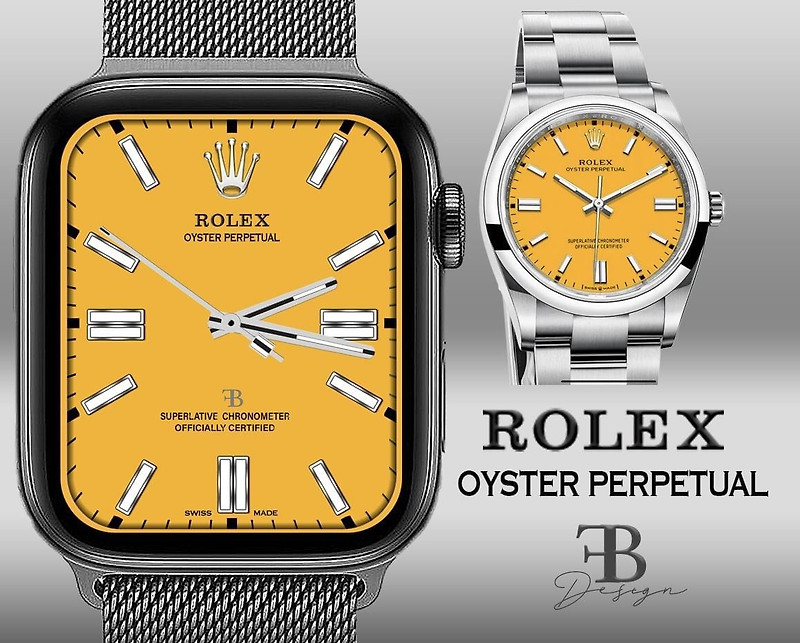 [애플워치 페이스 공유] 롤렉스 Rolex OP Yellow