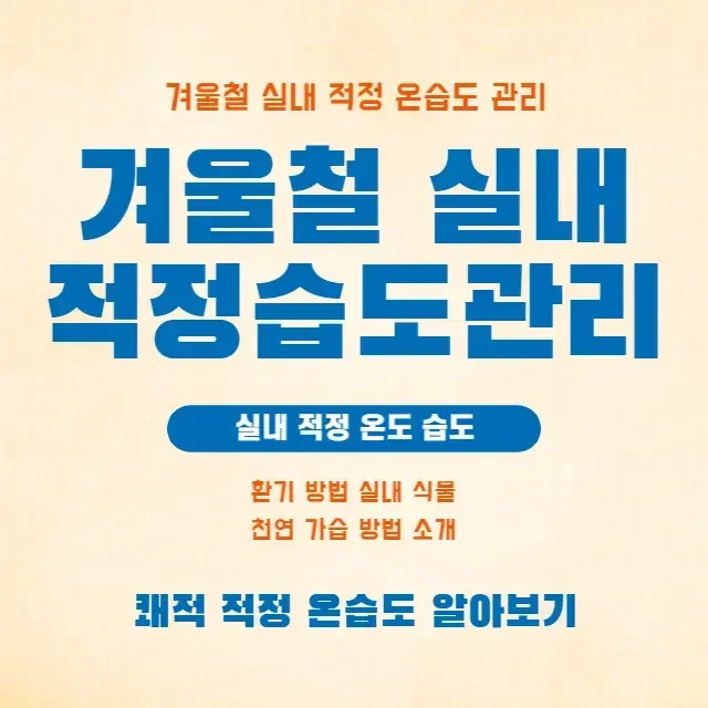 목이 칼칼해요. 겨울철 실내 적정 습도 주의! 천연 가습기와 가습식물 알아보기