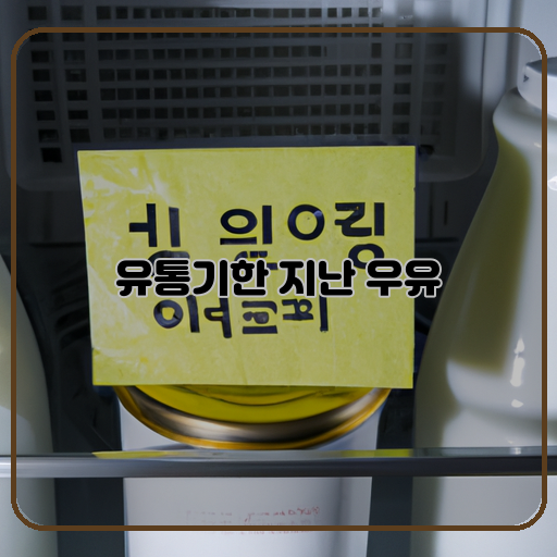 유통기한 지난 우유 어떻게 처리해야 할까요?