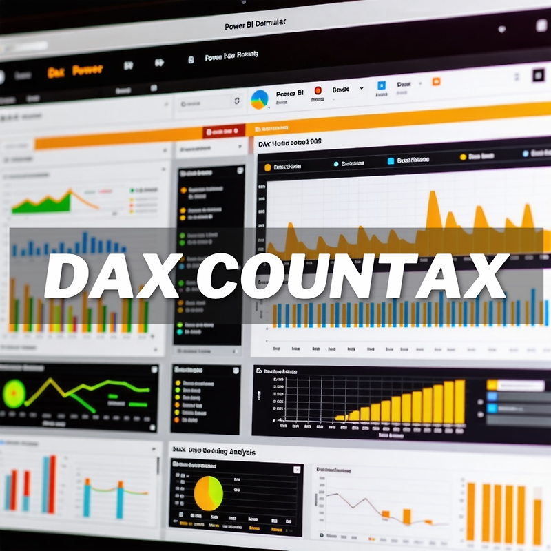 Power BI에서 COUNTAX 함수 사용법: 조건을 만족하는 비어 있지 않은 값 세기 📊
