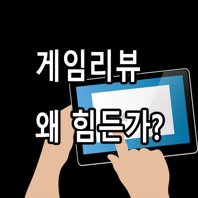 게임리뷰를 하기 힘든 이유와 적대세력 악플러들