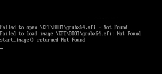 Centos 7.4 V2V Failed to open \EFI\BOOT\grubx64.efi - Not Found 에러 조치 방법