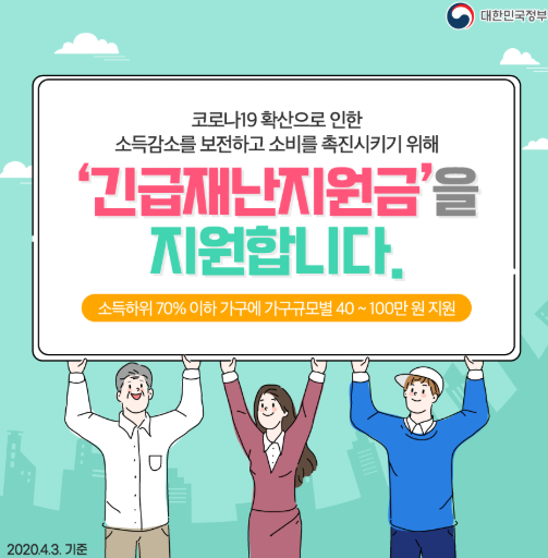 소득하위 70% 나도받을수 있을까? 긴급재난지원금 신청방법,신청 ...