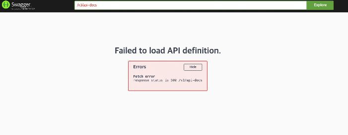 Swagger 와 Spring Boot 버전 충돌. (Global Exception Handler 도입 이후 Swagger 작동 ...