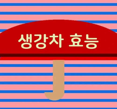 생강차의 건강 효능과 주의점 정보