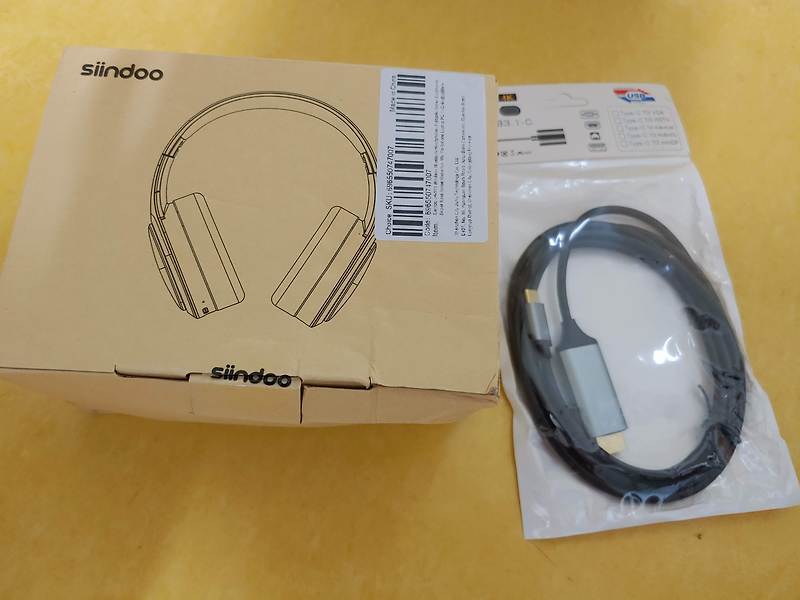 알리익스프레스 천원마트 CtoHDMI케이블, siindoo 헤드폰