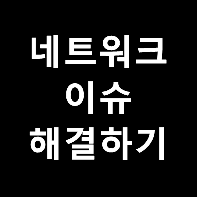 Windows 10 네트워크(인터넷) 연결 안 되는 문제 해결 - '이더넷 IP 구성이 올바르지 않습니다.' - Wooa Story