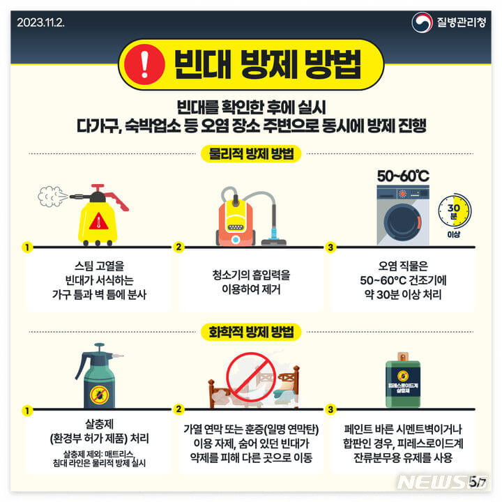 빈대(베드버그) 퇴치 및 예방법과 행동수칙 모아보기