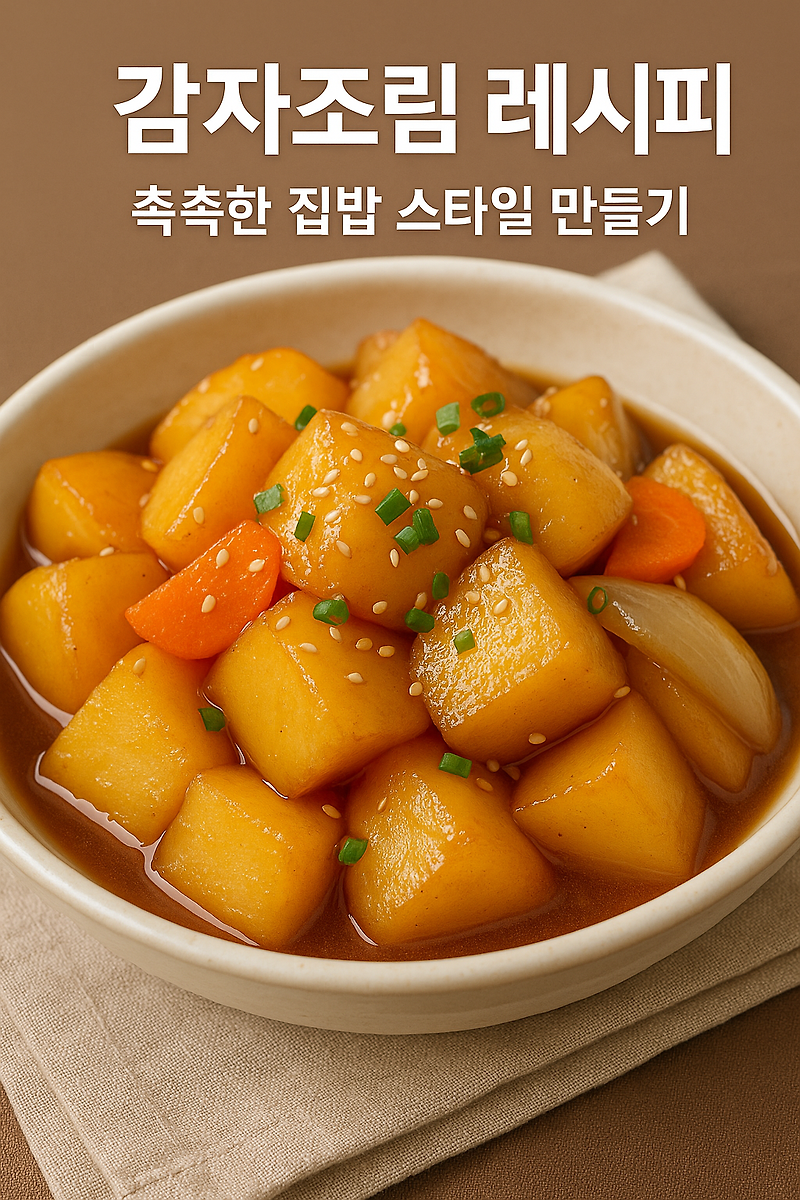감자조림 레시피, 촉촉한 집밥 스타일 만들기🍲