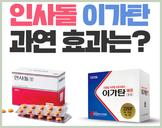 이가탄 인사돌 효능 가격 비교