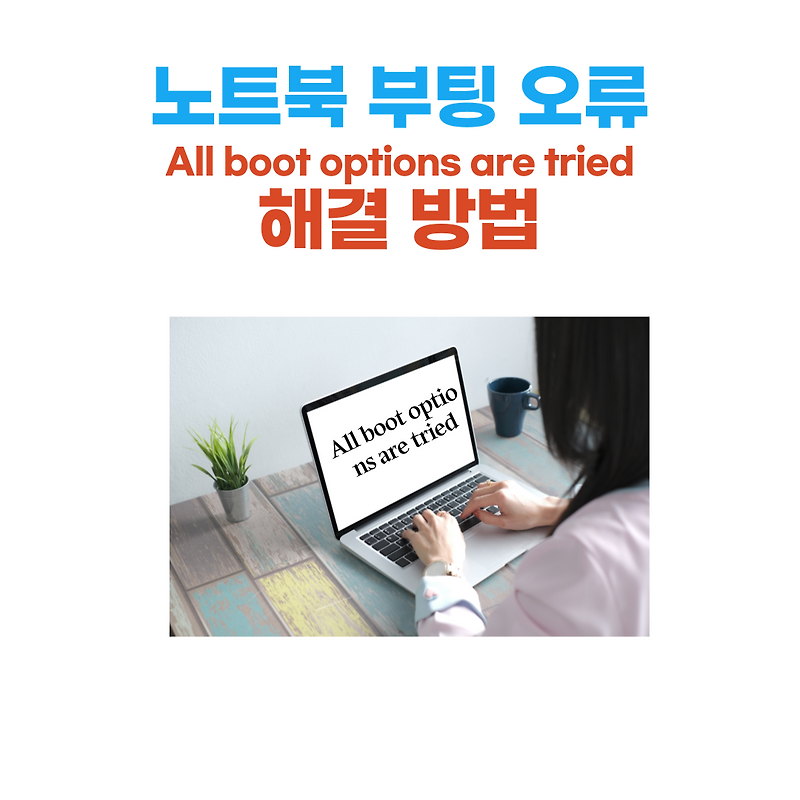 All boot options are tried 해결 방법(컴퓨터 부팅 오류)