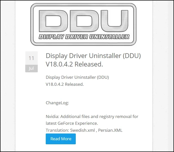 그래픽카드 드라이버 완전 삭제를 도와주는 Display Driver Uninstaller(DDU) 사용법