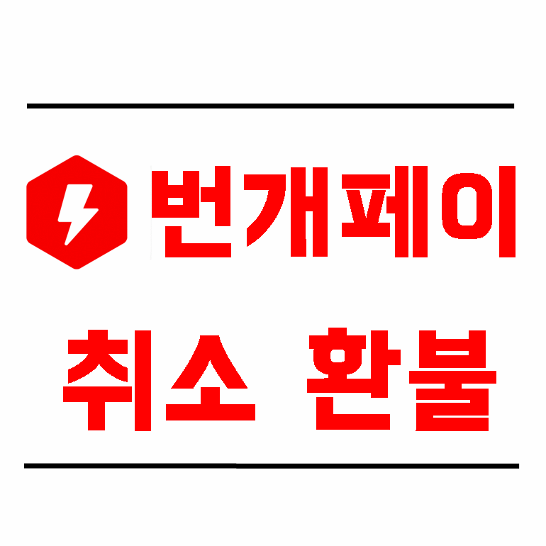 번개장터 번개페이 취소 및 환불 (총정리)