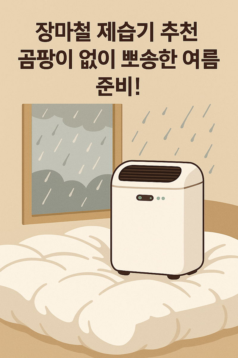 🌧 장마철 필수템 제습기 추천 3종 & 곰팡이 걱정 없는 뽀송한 집 만들기 꿀팁