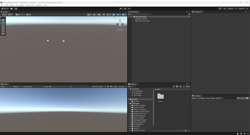 [Unity] AR_Foundation Android build setting