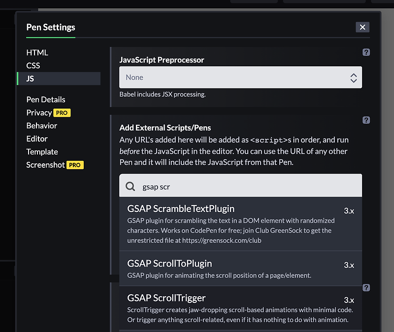 [Greensock] GreenSock ScrollTrigger 플러그인