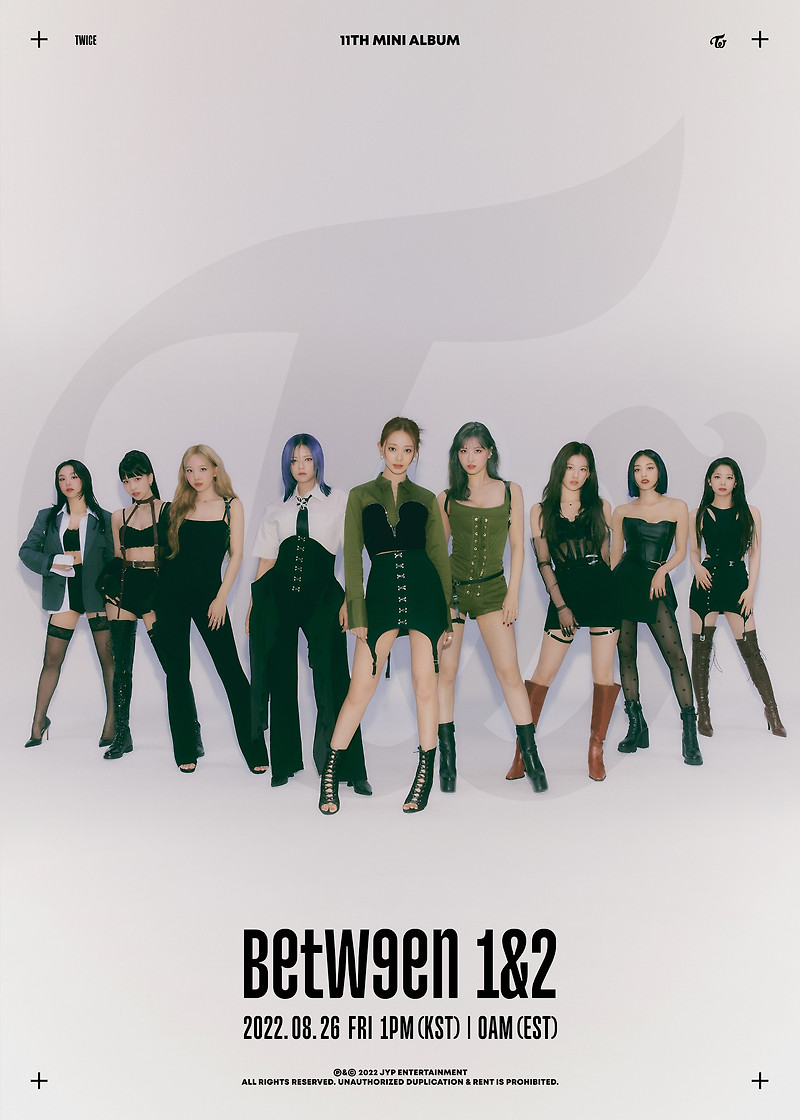<b>트와이스</b> 'BETWEEN 1&2' 콘셉트포토 전멤버 공개... 
