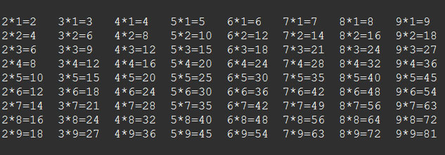 자바, for문을 이용해서 구구단 출력하기