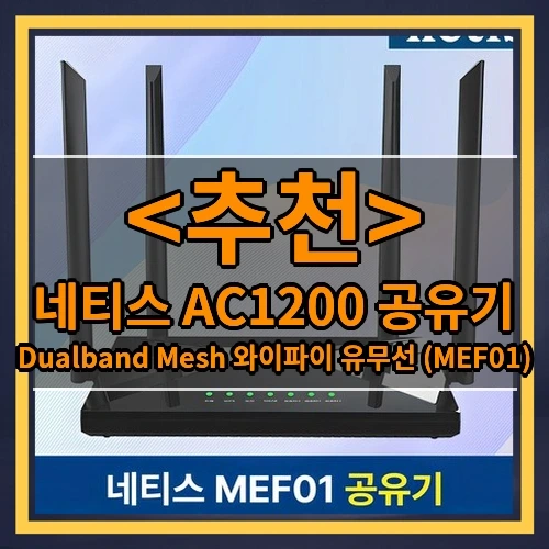 네티스 AC1200 공유기 추천